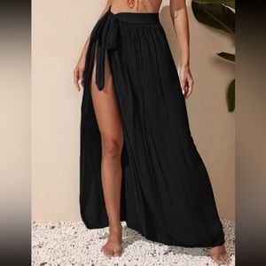 Knotted Waist Cover Up Skirt